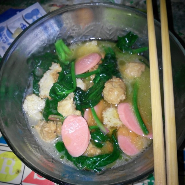 鱼丸菠菜汤