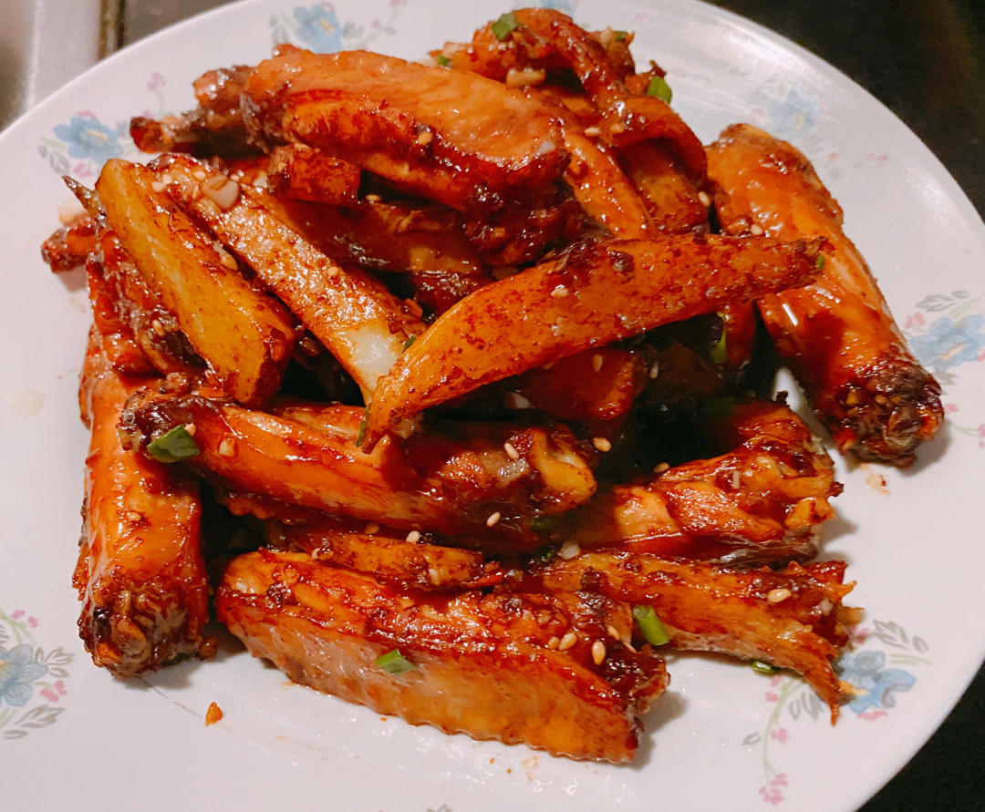 孜然鸡翅土豆条