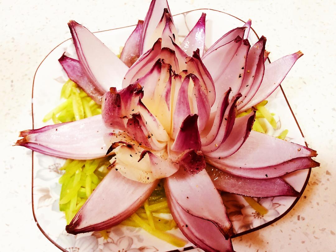 烤洋葱花（烤箱版花开富贵）
