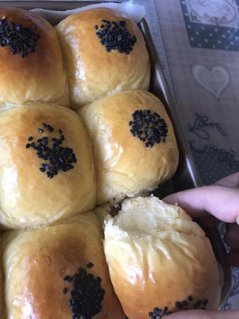 汉堡小餐包-冷藏中种法（松软好吃）
