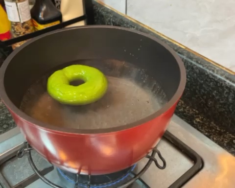 超级清新但是并不绿油油的柚子抹茶贝果的做法 步骤9