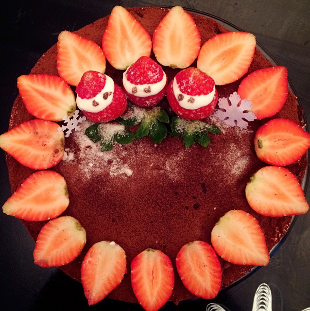 过个萌萌的美美的圣诞节【欢乐滴雪景圣诞老人蛋糕】