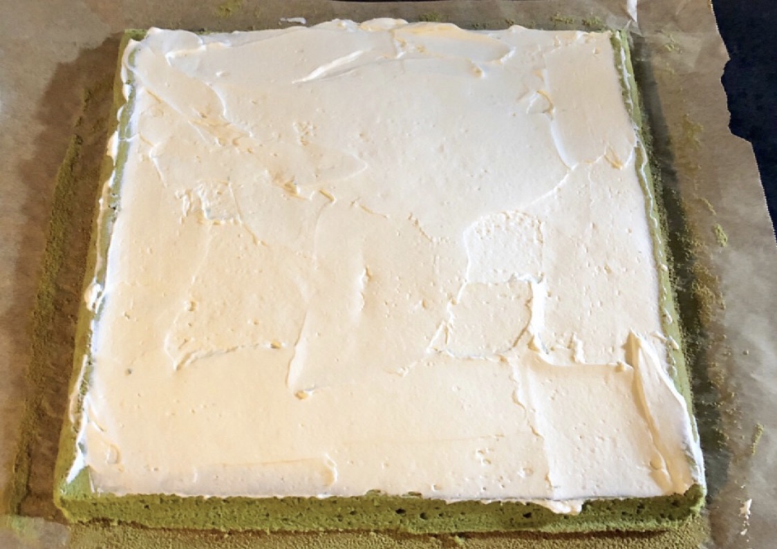 烫面抹茶蛋糕卷（卷不易裂）的做法 步骤18