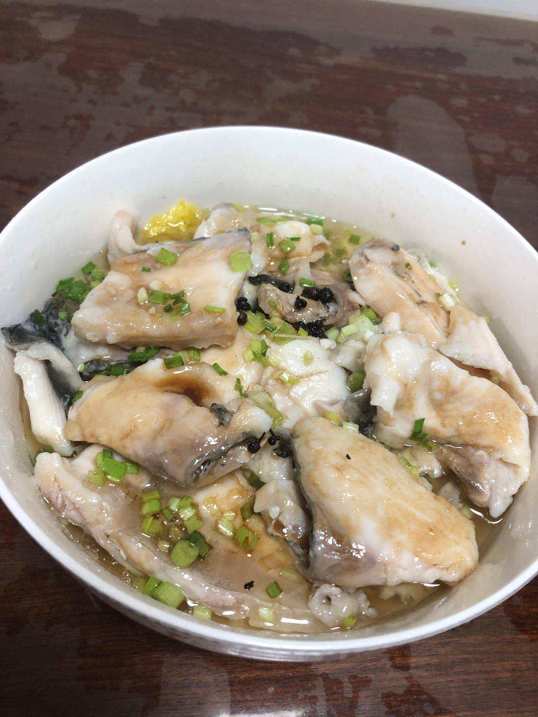 葱油黑鱼片