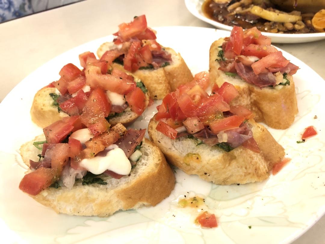 yvaineh做的bruschetta普切塔意大利前菜开胃菜