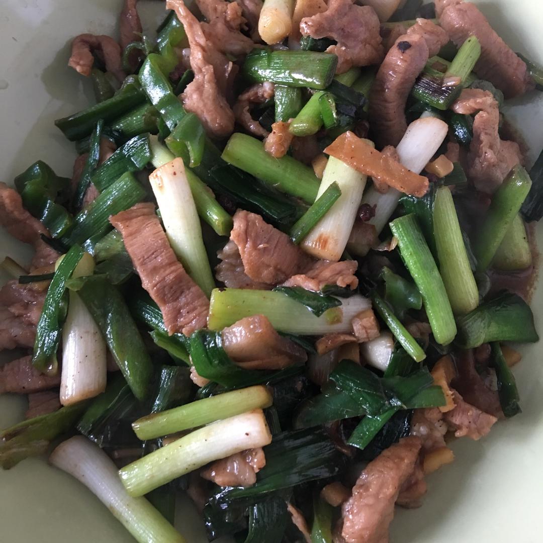 蒜苗炒肉