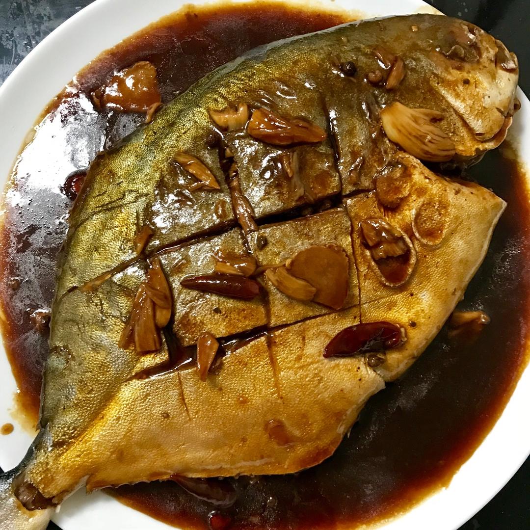 家常红烧鲳鱼
