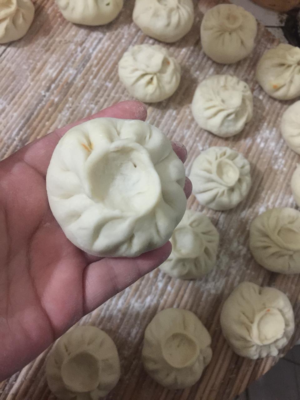 堂妈教你山菜鲜肉大包子