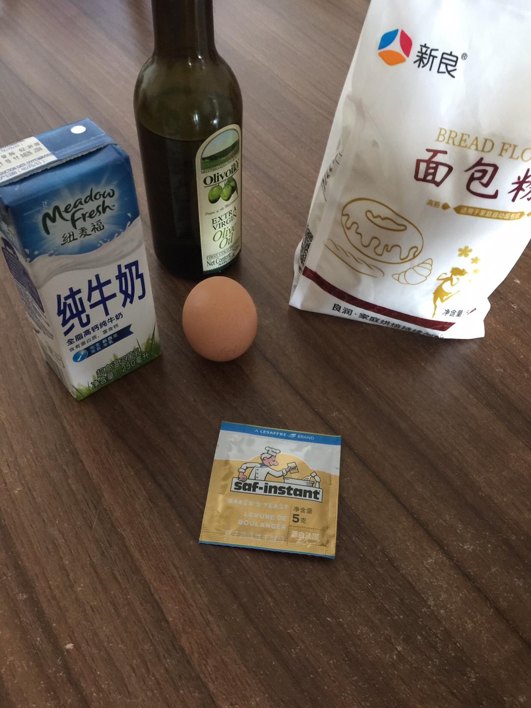 纯奶手撕吐司的做法 步骤1