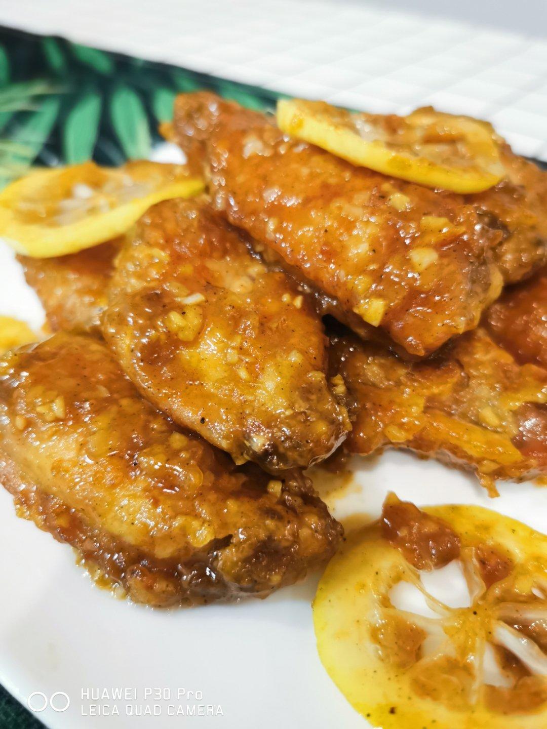 柠檬蜂蜜脆鸡翅￨酥到掉渣