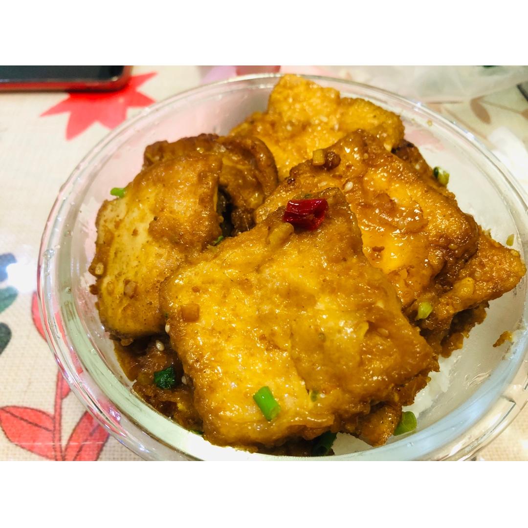 完胜路边摊：香煎孜然豆腐