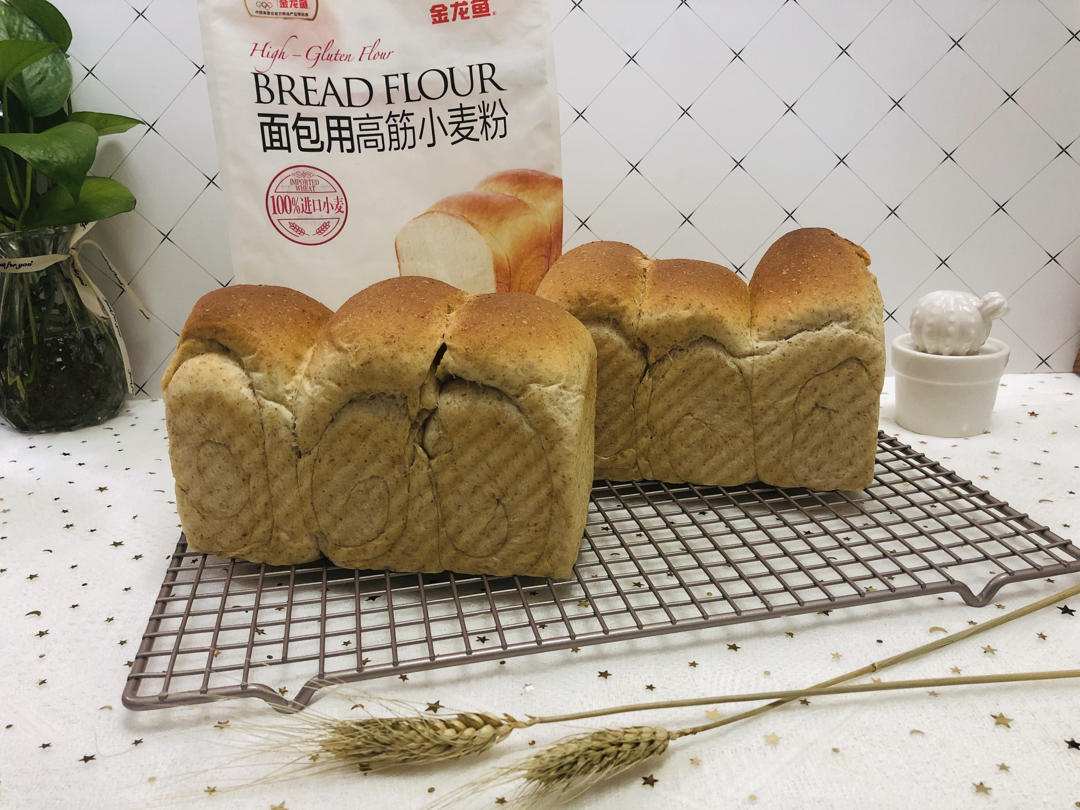 汤种全麦吐司，柔软湿润，我最常用的配方