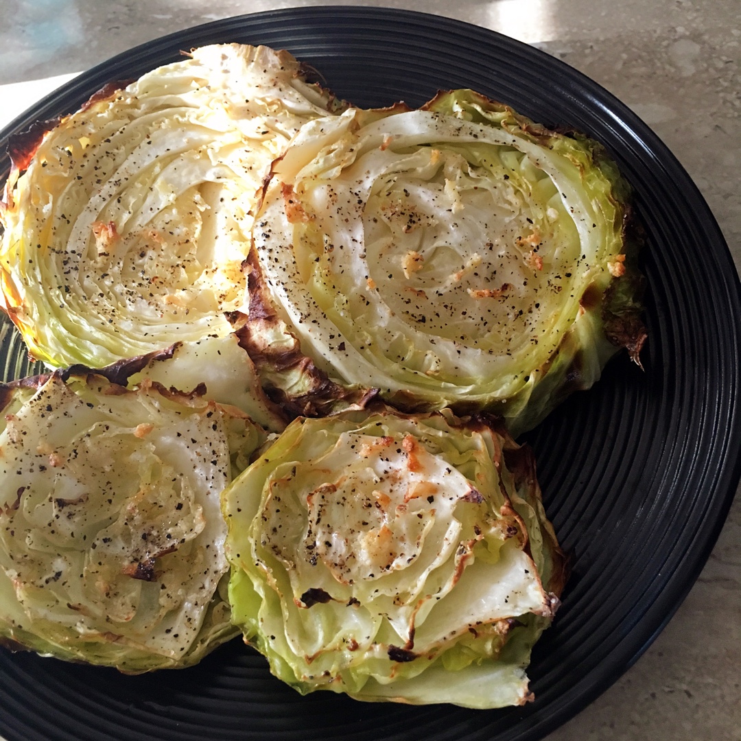 鱼大蛋做的【健康三餐】香烤紫甘蓝