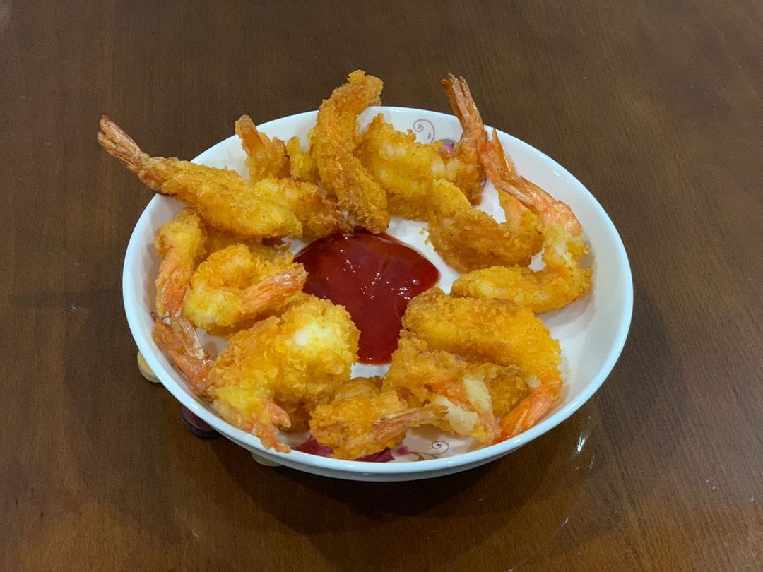 面包糠炸虾