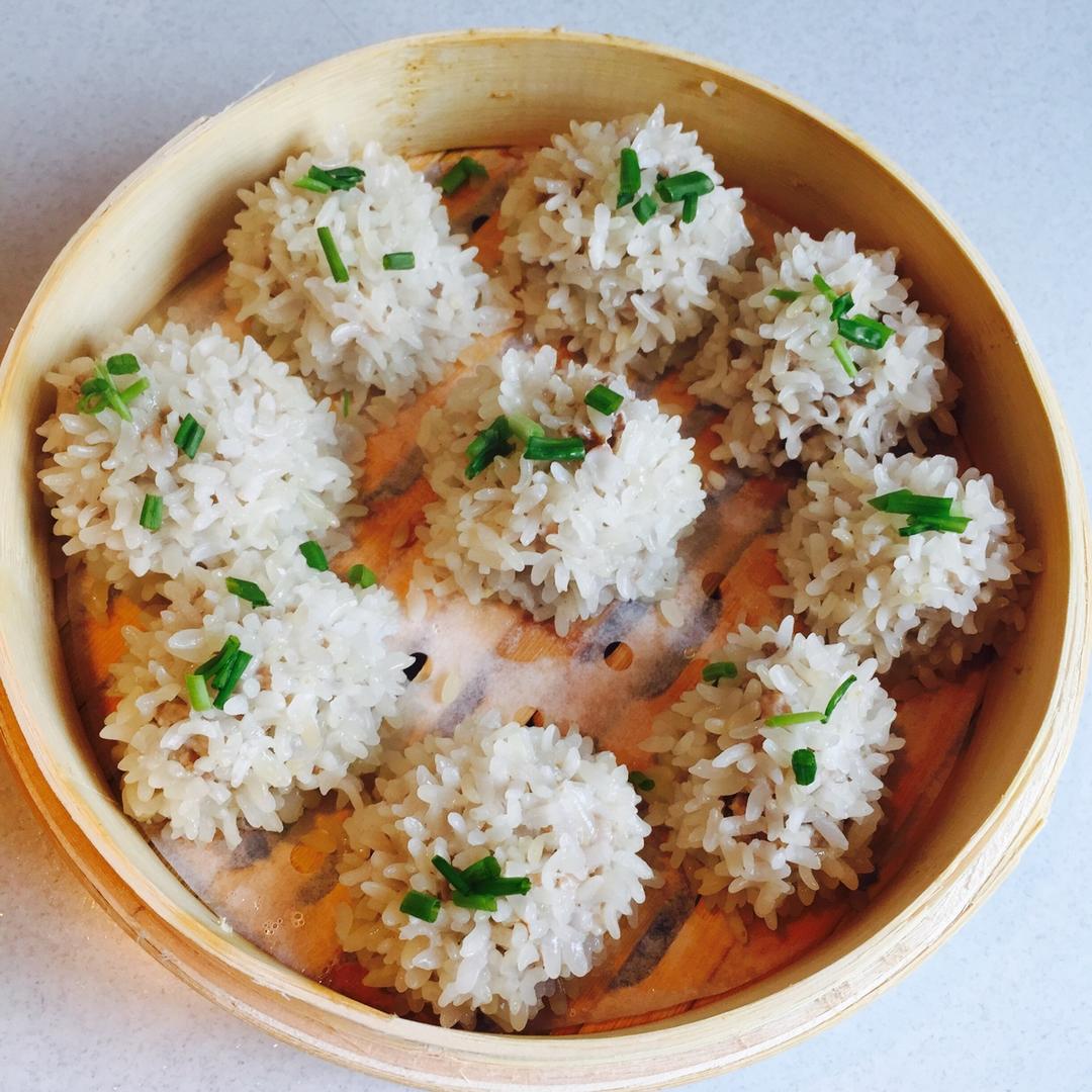 茉的美食生活做的糯米珍珠丸子