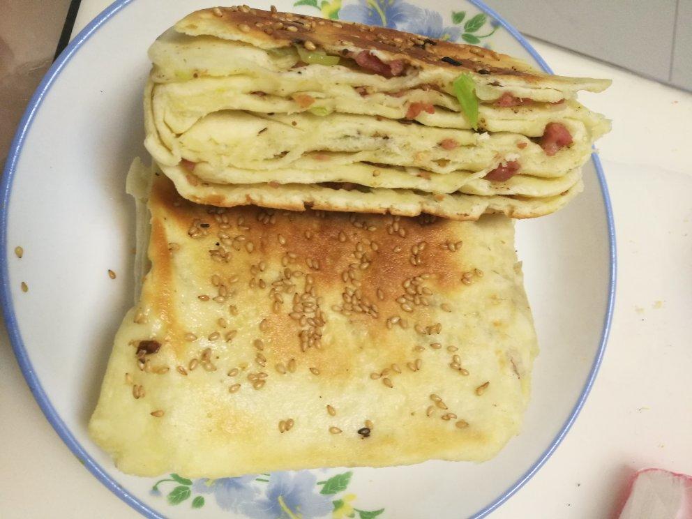 发面葱油千层饼