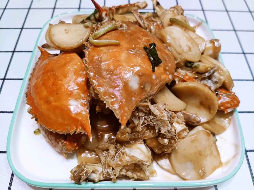 梭子蟹炒年糕
