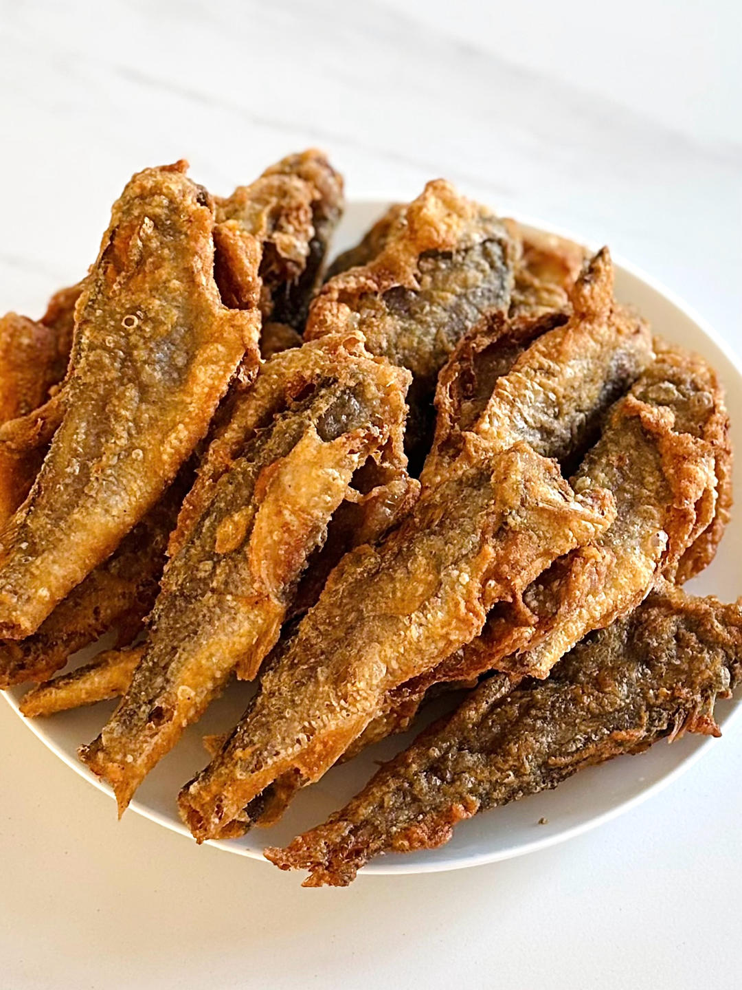 椒盐干炸小黄鱼