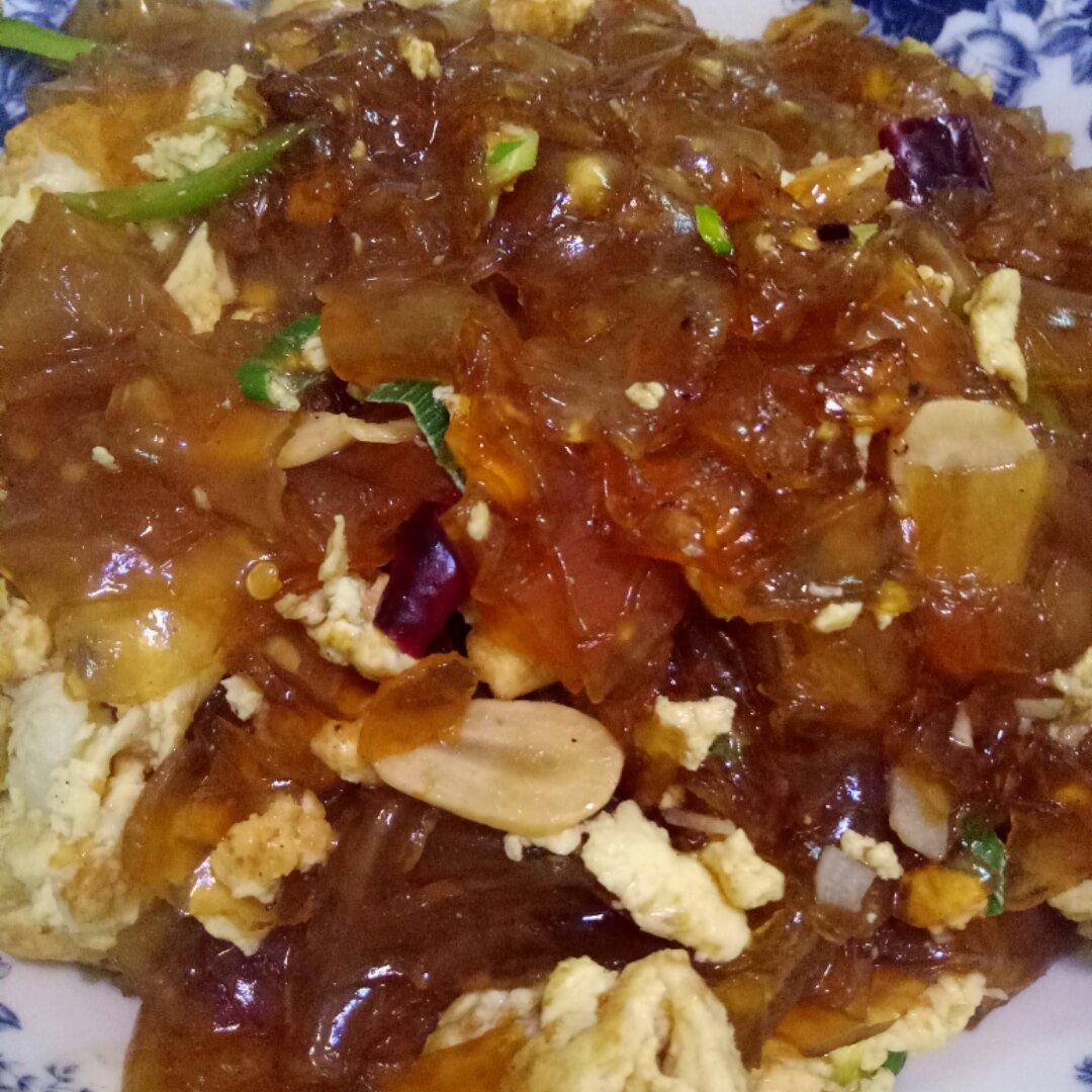 鹅蛋炒粉皮