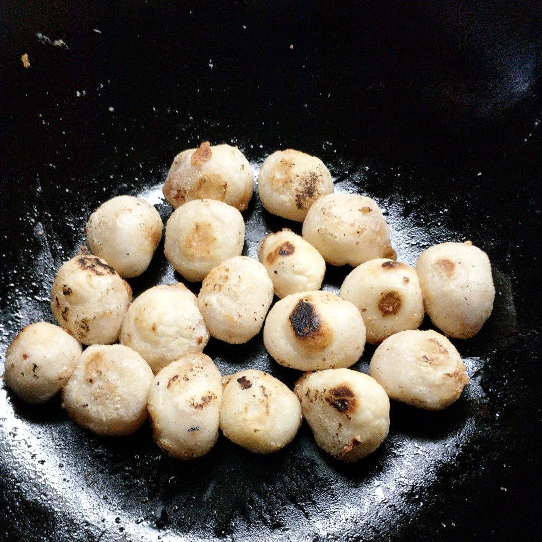 平底锅煎汤圆