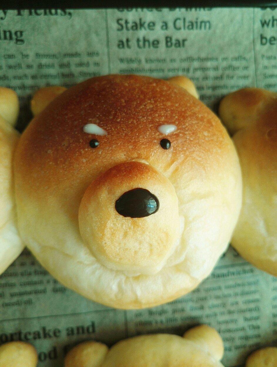 胖胖的未来酱做的柴犬面包