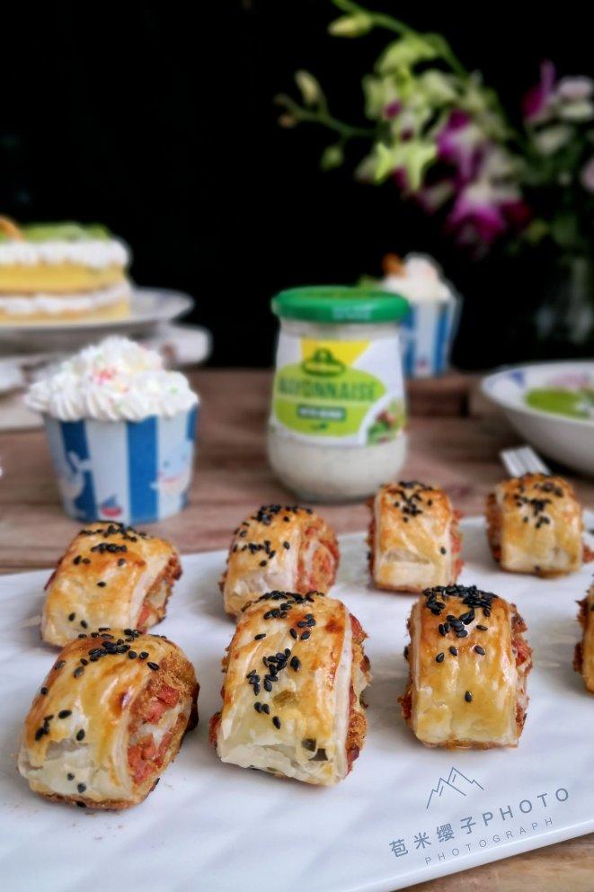 懒人早餐㊙️‼️手抓饼版火腿肉松酥