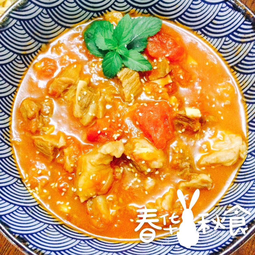 老丁的私房菜-番茄牛腩煲