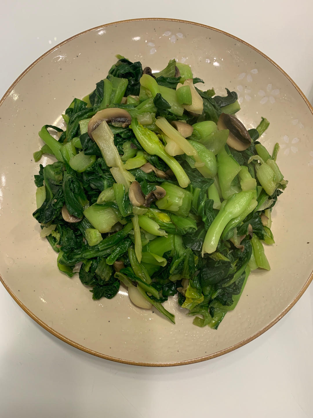 清炒香菇青菜