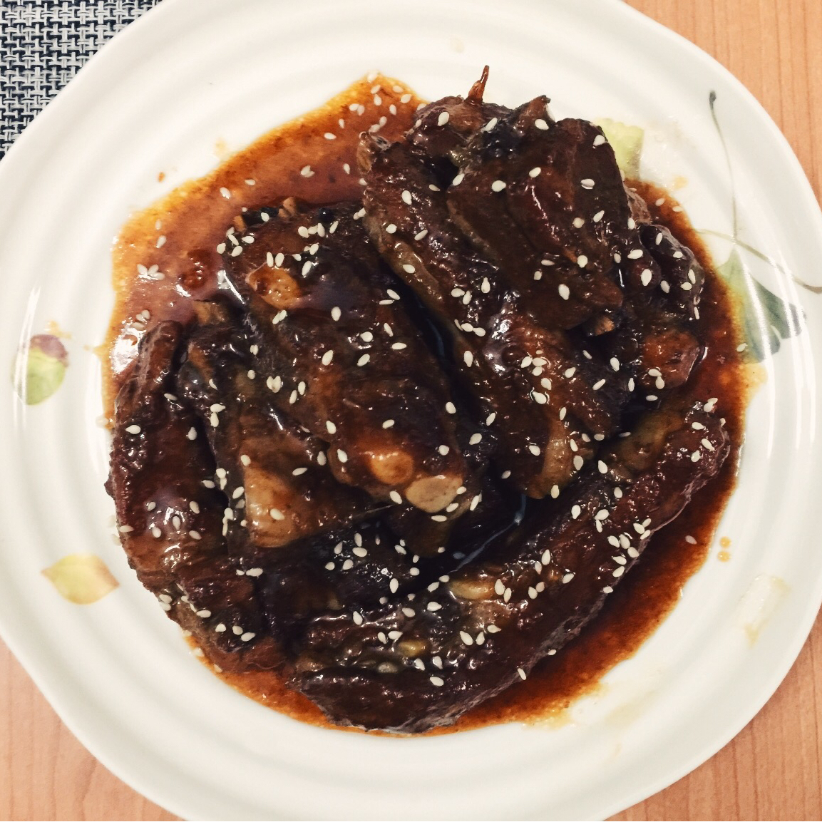 蜜汁烤肋排
