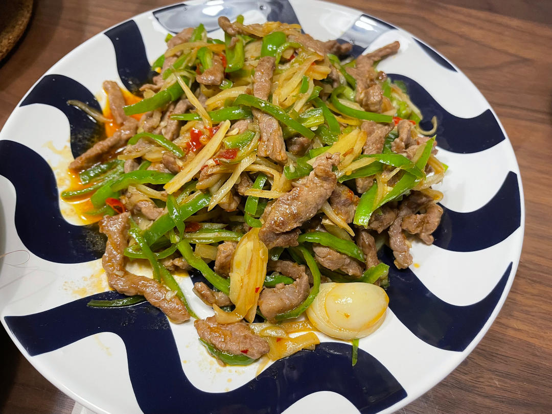 子姜牛肉丝