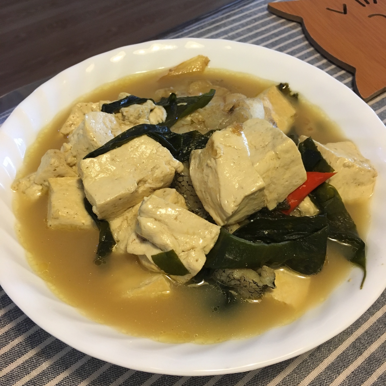 豆腐炖鳕鱼