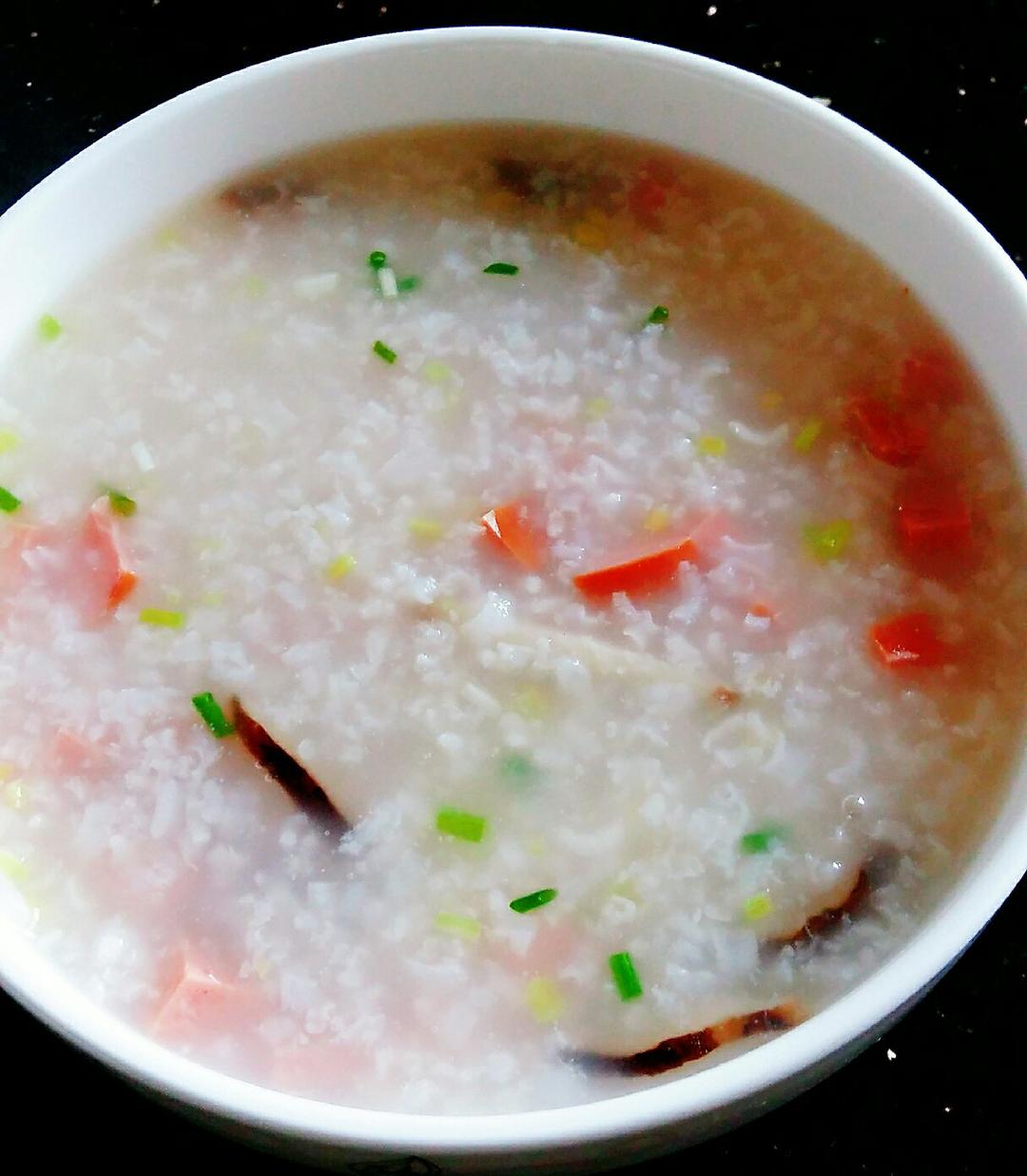 火腿香菇粥