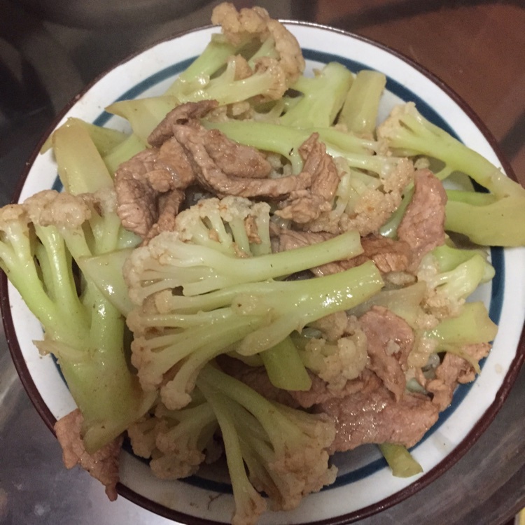 titi~~∮艶∮做的花菜炒肉片