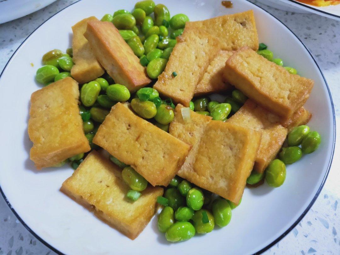 臭豆腐炒毛豆