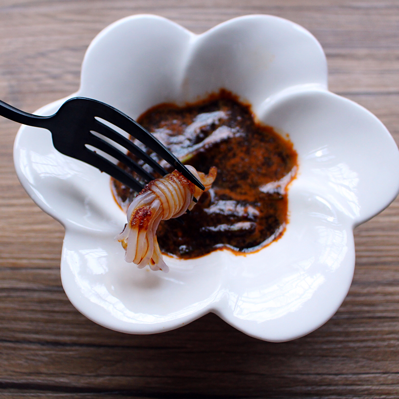 一一和易易做的七爸水煮菜蘸料