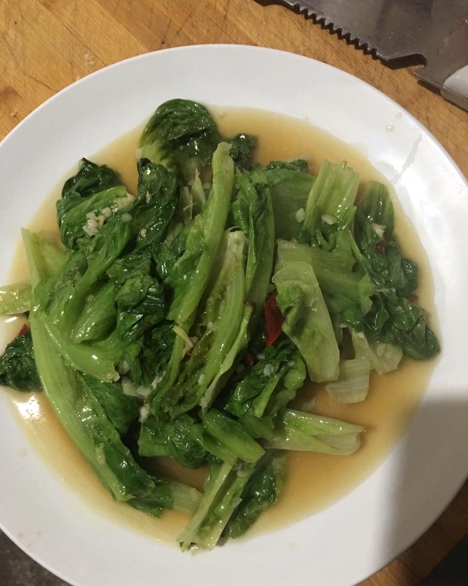 #从生菜通心菜入手教你炒出青爽脆绿的叶菜#