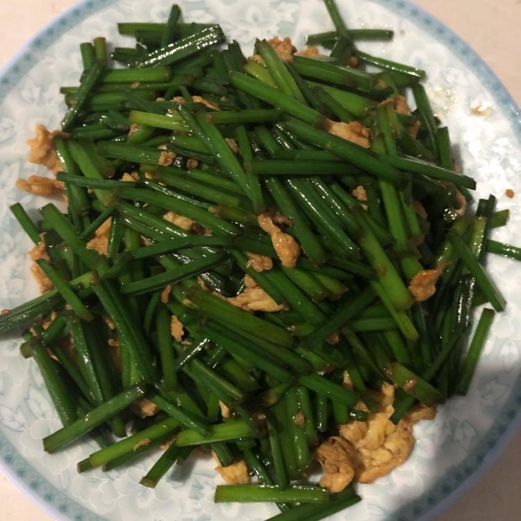 韭苔炒鸡蛋