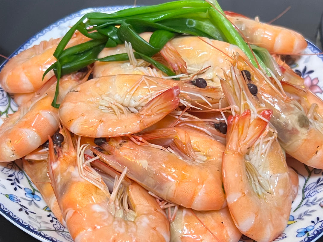 最简单的白灼虾（水煮）盐水基尾虾