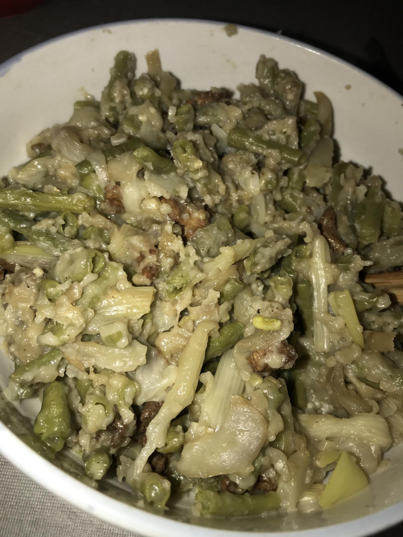 茄子豆角蒸菜