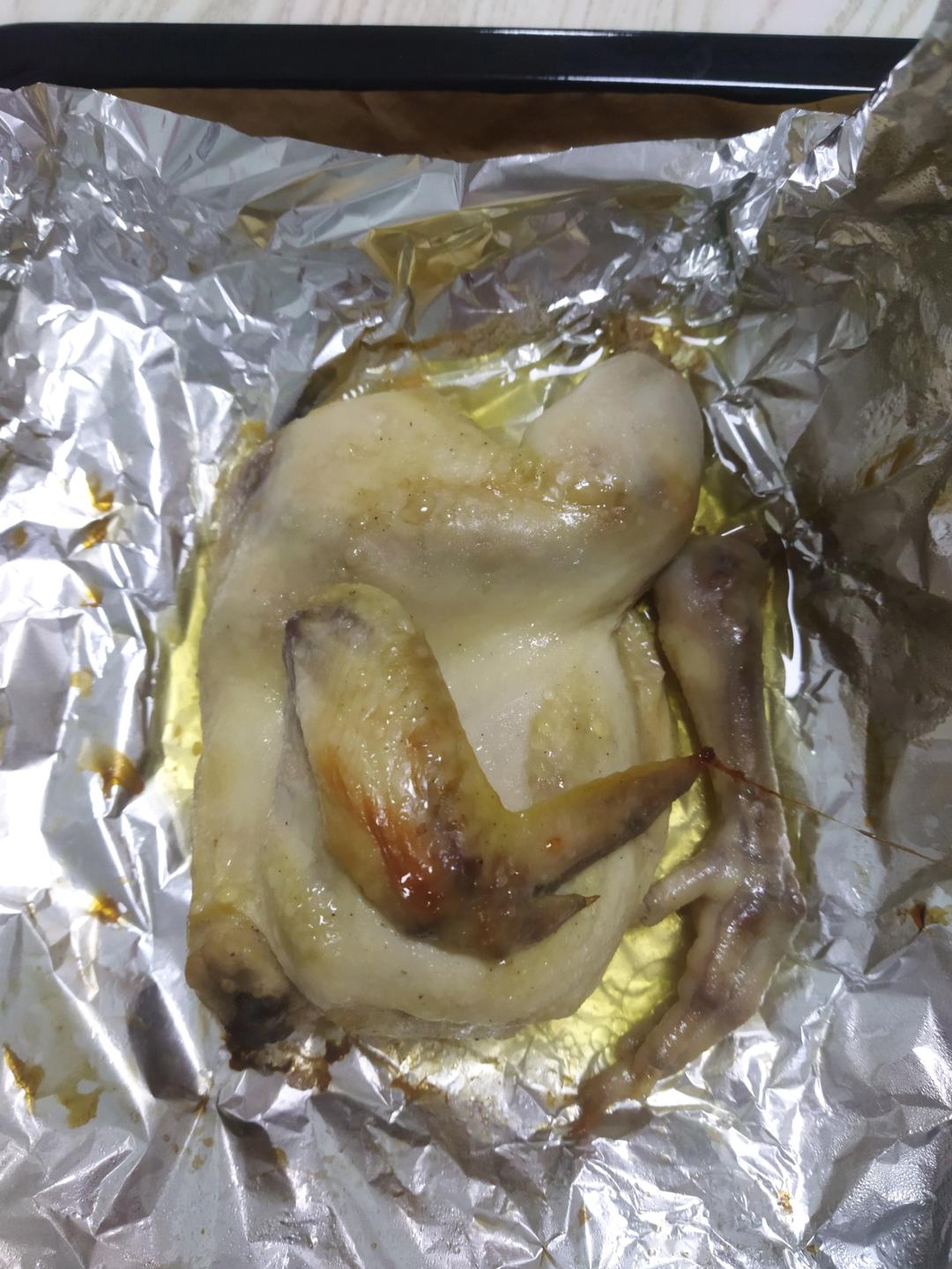 烤盐焗鸡（超简单！）