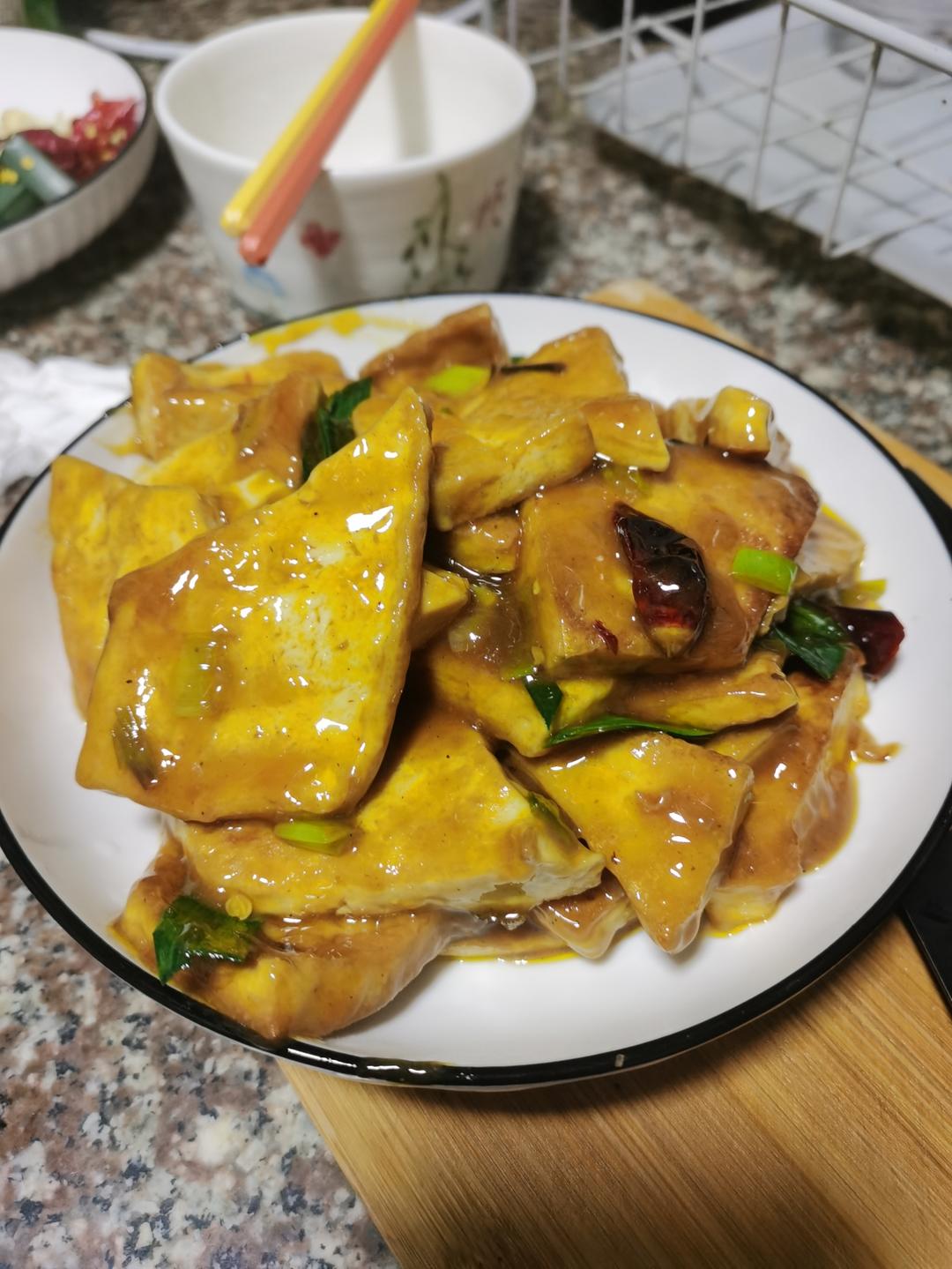 家常煎豆腐