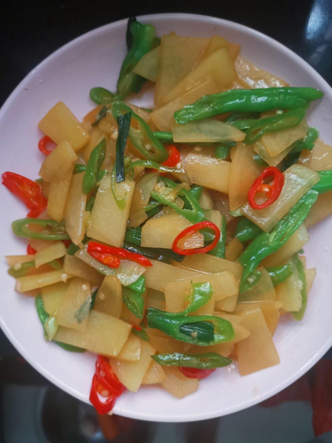 家常炒土豆片