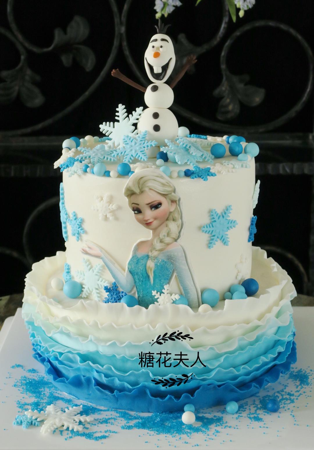 翻糖蛋糕的时候……冰雪奇缘（每天教你玩翻糖）