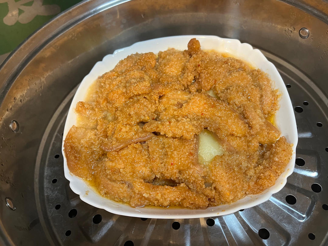 绝绝子！甩饭店几条街的粉蒸肉（粉蒸排骨）