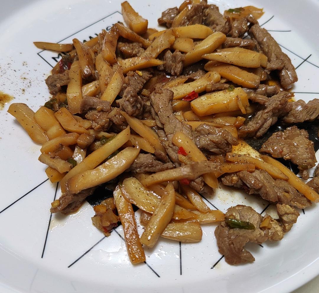 黑椒牛柳杏鲍菇