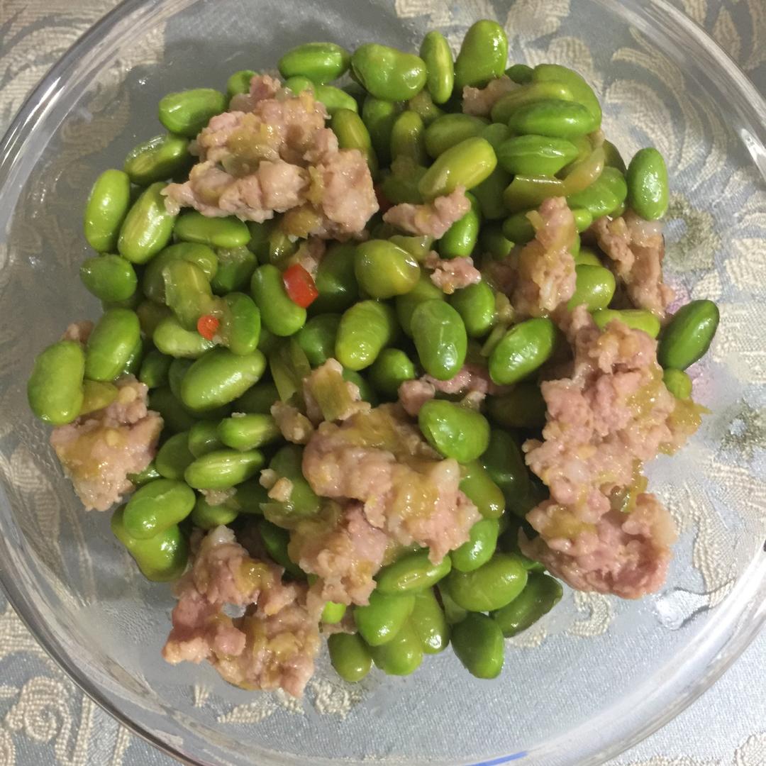 毛豆炒肉