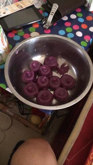 紫薯糯米团的做法 步骤2