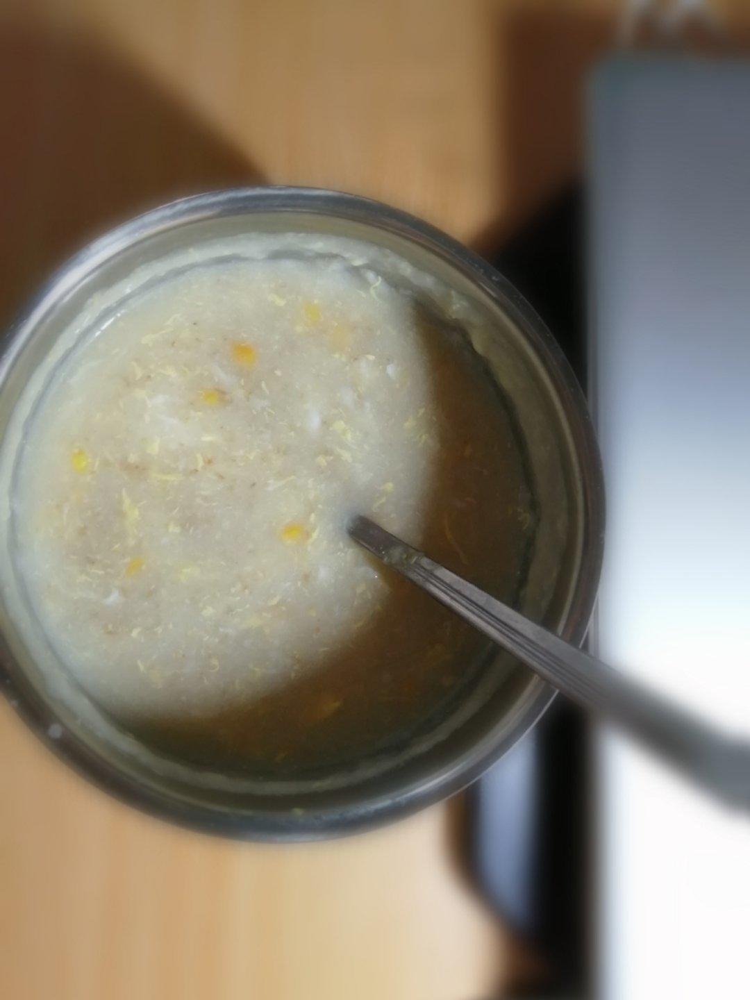 牛奶燕麦咸鲜玉米粥