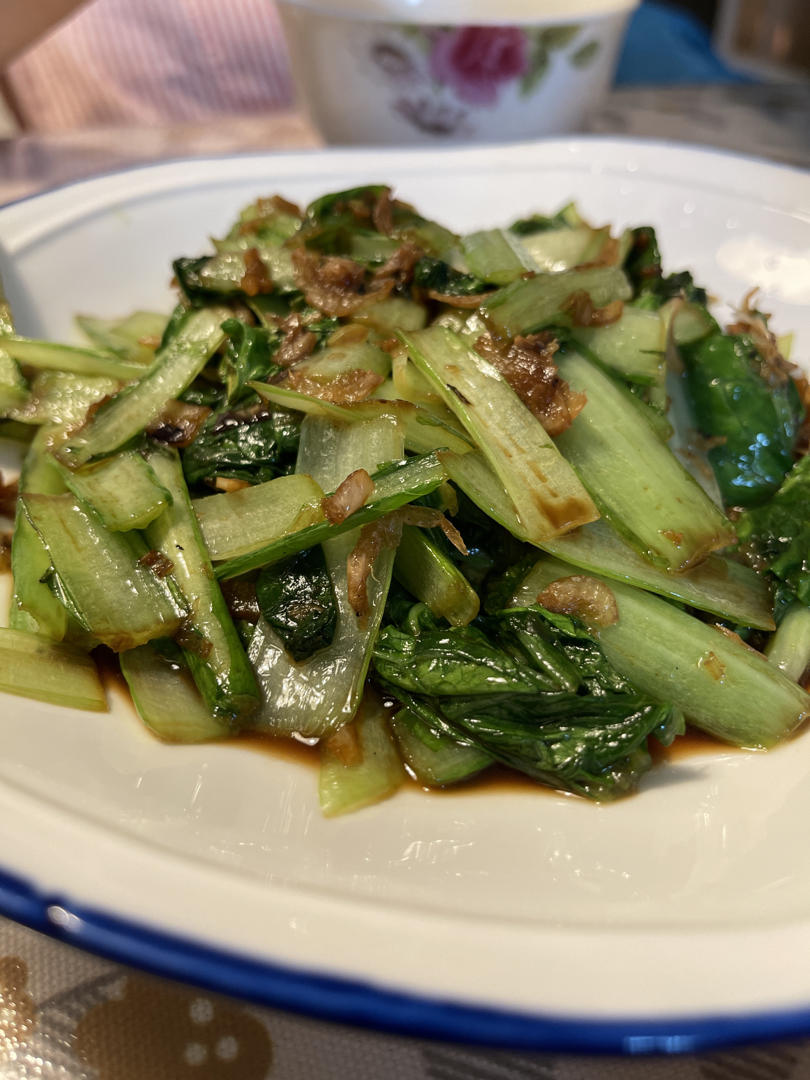 超级好吃的虾皮小白菜