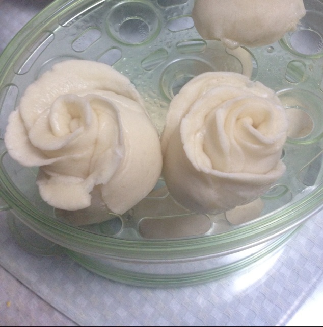 南瓜玫瑰花馒头